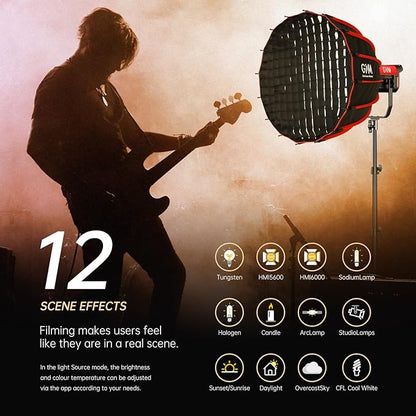 GVM Video Lighting 300W Bi-Color Studio Lights kit