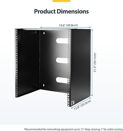 StarTech.com 12U Wall Mount Patch Panel Bracket