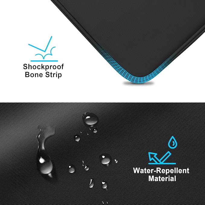 Lacdo Tablet Sleeve Bag for 11 inch iPad A16 / 11 Inch iPad Pro M5 M4 / 11 inch iPad Air M3 M2 / 10.9" iPad / 10.2" iPad /10.9" ipad Air, 11 inchs Samsung Galaxy Tab A9+ Bag, Fit Magic Keyboard, Black