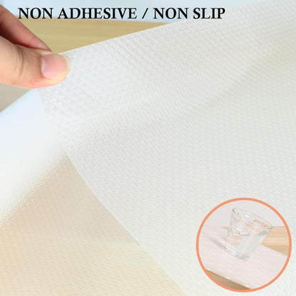 Shelf Liners for Kitchen Cabinets Non Adhesive 20 Inch Wide X 20 Ft Drawer Liner Non Slip Waterproof Refrigerator Mats Closet Pantry Shelf Liner Cupboard Liners for Kitchen Bathroom
