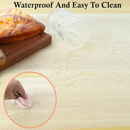 Shelf Liners for Kitchen Cabinets Non Adhesive 20 Inch Wide X 20 Ft Drawer Liner Non Slip Waterproof Refrigerator Mats Closet Pantry Shelf Liner Cupboard Liners for Kitchen Bathroom