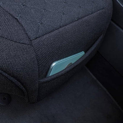 Suninbox Car Seat Cover,Bottom Car Seat Covers Cloth,Front Seat Only,Fabric Wrap Around The Bottom,Breathable Car Seat Protector Fits 95% of Vehicles 1 Piece,Black