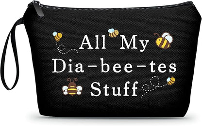 ARIOSEY Diabetic Medicine Pouch - Cute Travel Cosmetic Bag, Best Supplies for Diabetics Idea