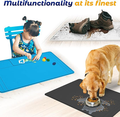 The Original Under Sink Mat - Silicone Waterproof mat, Adjustable, Easy to Clean, Kitchen cabinet liner, Disifenction Surface - 31" x 22" or smaller (Brown, 31" x 22")
