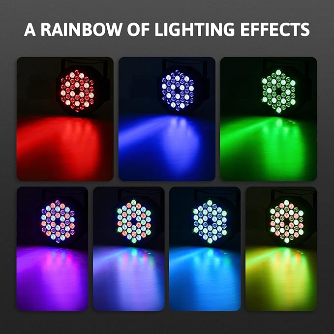 CO-Z 36 LED Stage Lights, RGB Par Lights
