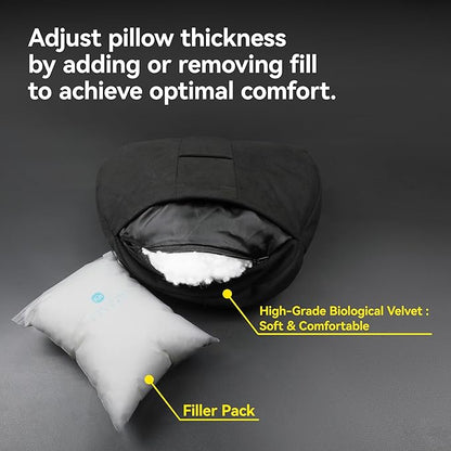 2Ps car headrest Pillow, car Neck Pillow for Driving, 11.8x7.5 inches Head Rest Pillow for car,Fits Most car Models, Suede Fabric with Polyester Fiber Filling(Beige)