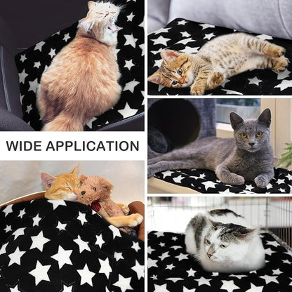 VitalCozy 4 Pcs Winter Dog Crate Pads, Ultra Soft Warm Washable Dog Cat Bed Mat for Pet Crate Comfortable Replaceable Reversible Kennel Pad for Small, Medium, Large Dogs(18 x 24 x 1.6 Inch,Black)