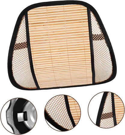 Lumbar Support Cushion for Car Seat Home Ergonomic Back Rest Pillow Breathable Mesh Cover for Lower Versatile Use for Office Chair Travel