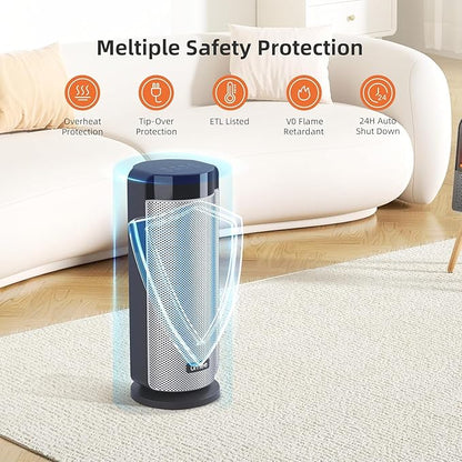 Space Heaters for Indoor Use Large Room, 70 ° Oscillation, Fast Heating Ceramic