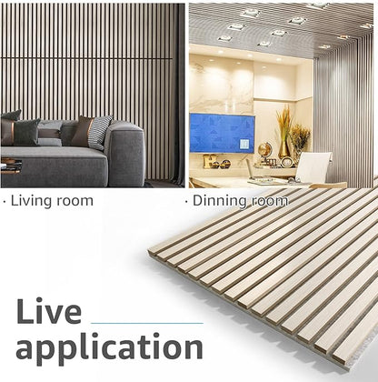 Art3d 2 Wood Slat Acoustic Panels