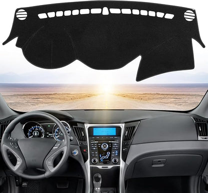 Dashboard Dash Cover Mat Carpet Compatible with 2011 2012 2013 2014 Hyundai Sonata