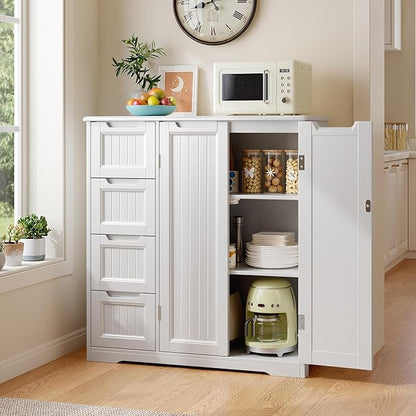 Gizoon Storage Cabinet, Bathroom Floor Cabinet, Kitchen Pantry, Side Storage