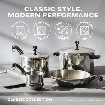 Farberware Classic Series Stainless Steel Pots and Pans