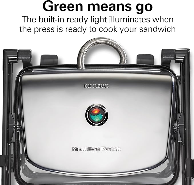 Hamilton Beach Panini Press Sandwich Maker & Electric Indoor Grill