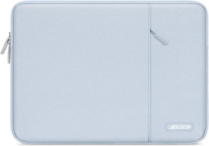 MOSISO Laptop Case 13 inch, 13 inch Laptop Sleeve Compatible with MacBook Air M4 M3 M2 M1 2025-2018 / Pro M2 M1 2025-2016, Polyester Vertical Computer Sleeve Bag with Pocket, Baby Blue