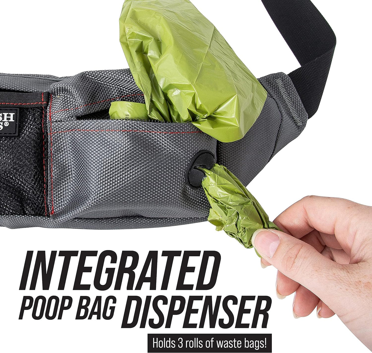 Leash Boss Dog Treat Pouch for Training | Training Treat Pouches for Pet Training | Treat Bag for Dog Training | Portable Kibble Snack Container for Pets | Fanny Pack Waist Belt Transport On The Go