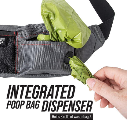 Leash Boss Dog Treat Pouch for Training | Training Treat Pouches for Pet Training | Treat Bag for Dog Training | Portable Kibble Snack Container for Pets | Fanny Pack Waist Belt Transport On The Go