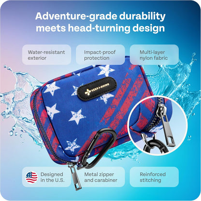 KeepGoing Travel First Aid Kit for Car, Home, Hiking, Camping and Outdoor Emergencies - First Aid Kit Travel Size TSA-Approved