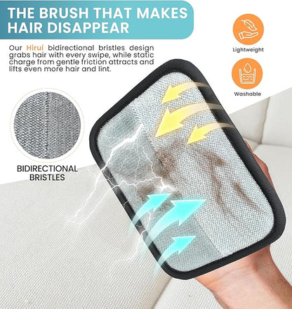 IPTPAS Pet Hair Removal Glove for Cats & Dogs, Electrostatic Fur & Lint Remover for Clothes, Couches, Carpets & Car Seats, Reusable Fur Removal Tool, Upgraded Non‑Slip Pet Hair Remover, 1-Pack