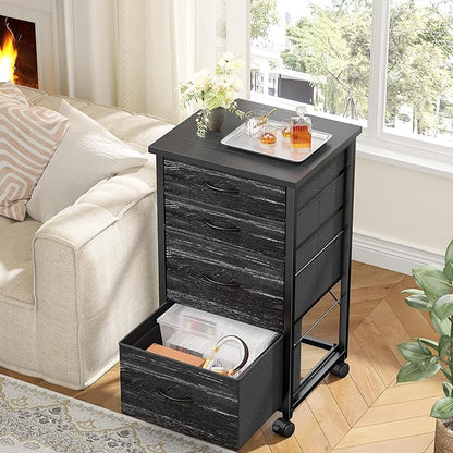 4 Drawers Mobile File Cabinet Vertical Filing Cabinet