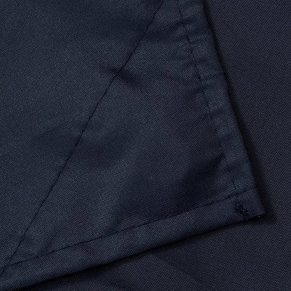 Fabric Shower Curtain or Liner 36 x 72 Inches Bath Stall Size with 2 Bottom Magnets, Hotel Quality, Washable, Water Repellent, Navy