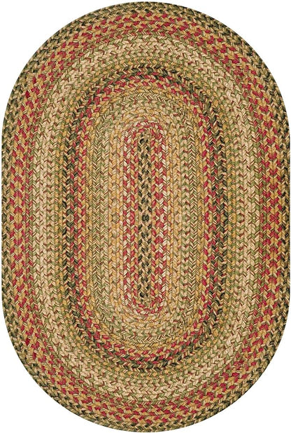 Homespice Kingston Oval Jute Area Rugs 8x10' – Ideal as Multi Color Rugs for Living Room, Bedroom and Dining Area