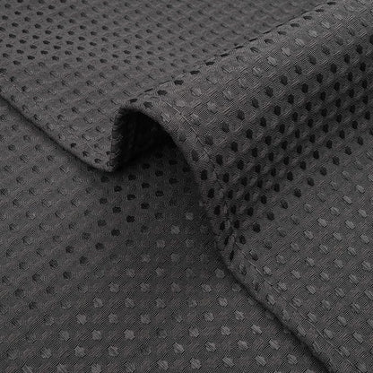 River Dream Heavyweight No Hooks Required Dotted Waffle Weave Shower Curtain with Snap in Liner -Stall 54W x 80H,Hotel Grade,Spa Like Bath Curtain,Graphite Grey