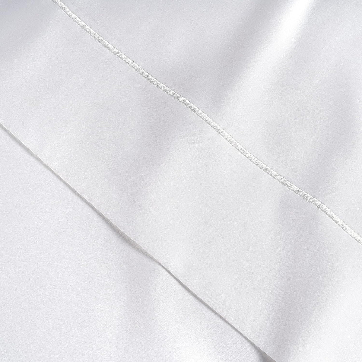 LANE LINEN Queen White Pillow Cases Set of 2 100% Egyptian Cotton 1000 Thread Count Sateen White- Perfect for Home Hotels & Hospital Use Standard Size