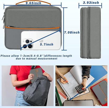 Electronics Organizer,Travel Cord Organizer Pouch, Portable Cable Organizer Bags, Waterproof Electronic Accessories Storage Case for Cables, Cords, Charger, Phone (Double Layer-Gray)