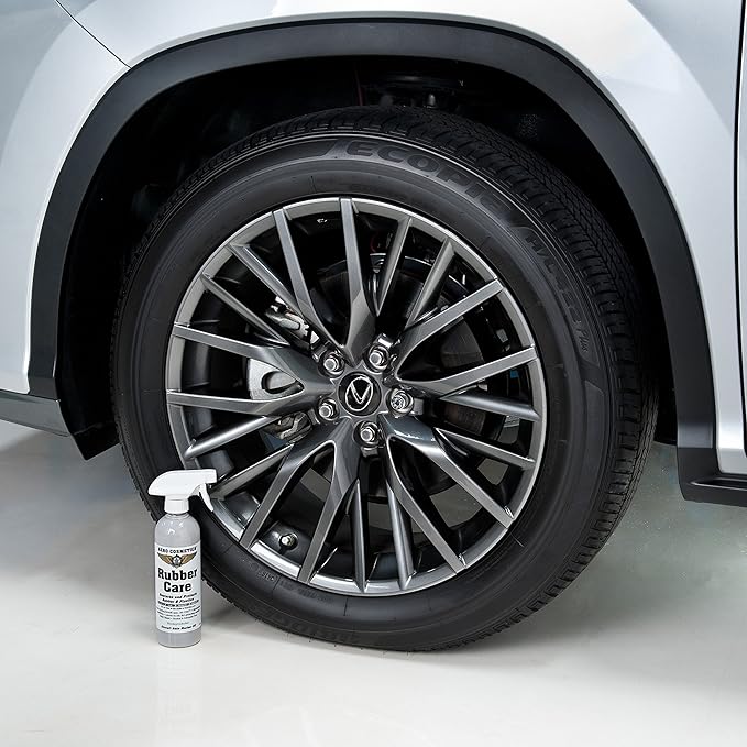 Ceramic Tire Dressing Protector, No Tire Shine, No Dirt or Brake Dust Attracting Residue 1 Gallon Satin/Matte Finish Stays Clean Longer Cleans Up Easier Aircraft Grade Better Than Automotive Products