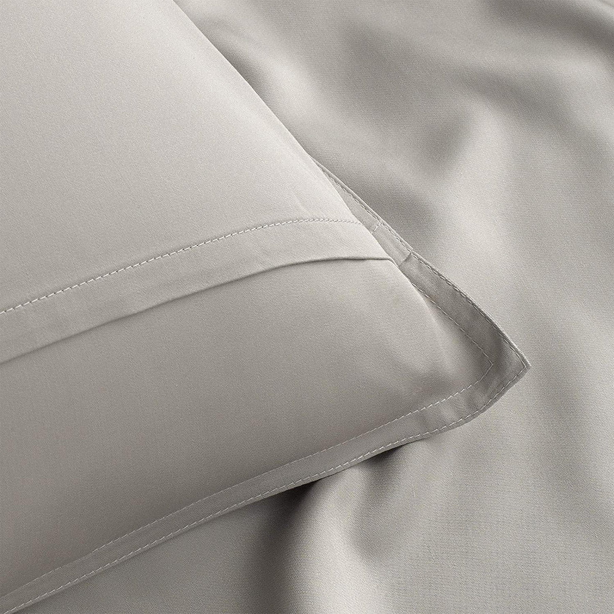 Queen Pillowcases by Pure Bamboo, Genuine 100% Organic Viscose Derived from Bamboo, Luxuriously Soft & Cooling, Double Stitching, Envelope Closure (2 Queen Pillowcases, Stripes)