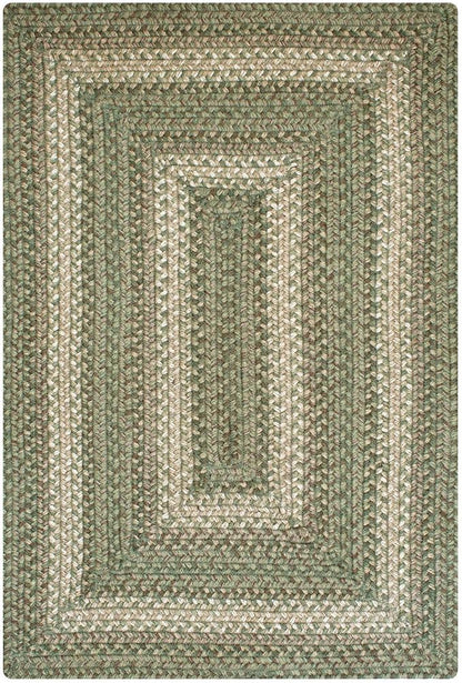 Homespice Grassland Braided Area Rug 5x8' - Jute Braided Natural Rugs for Living Room for Rustic Country Decor