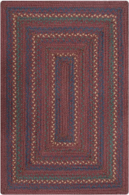Homespice Jamestown Braided Area Rugs 8x10' - Rustic Country Rugs for Living Room and Dining Room