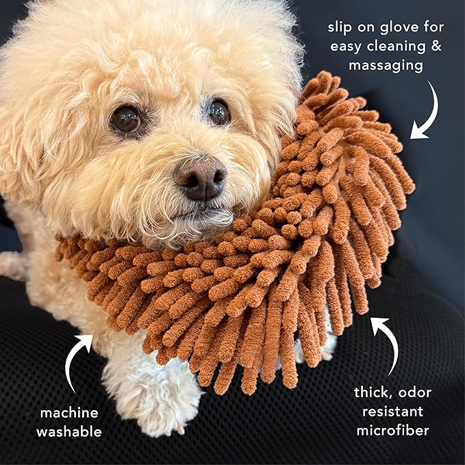Pride and Groom The MITT KIT: A Waterless Bath for Dogs - Foaming Dry Shampoo and a Pet Sensitive Glove for a Rinse Free Cleanse and to Eliminate Odor