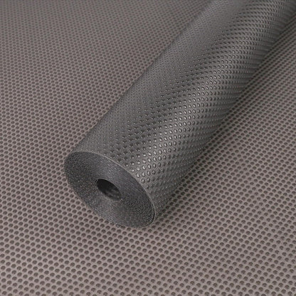 FLPMIX Clear Cabinet Shelf Liner: 11-inch Waterproof Kitchen Drawer Liner - Easy to Cut Non-Adhesive Small Cupboard Mat for Pantry Refrigerator 11" x 240" Translucent Grey
