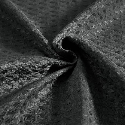 Indecor Home Luxury Dobby Weave Heavy Weight CVC Poly Cotton Blended Fabric Shower Curtain Elegant Hotel Style Fabric for Bathroom, Water Repellent, Machine Washable Dark Gray Charcoal 70x72