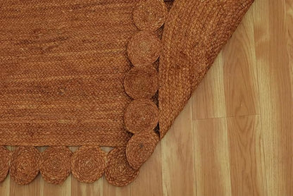 Runner - Oval Rug 2.6x18 Area Rug Kilim Rug Orange Solid Design 0.27 inches ThickIndoor Outdoor Rug Flatweave Rug High Traffic Area Home & Foyer Corridor Hallway & Stair Runner