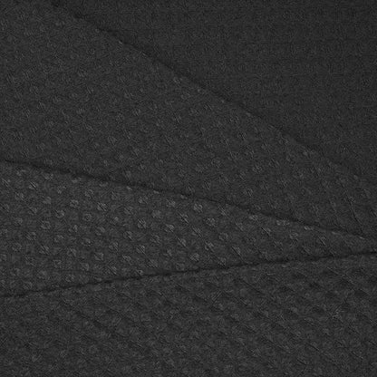River Dream Black Fabric Shower Curtain Set, Cotton Blend, Waffle Weave, with Snap in Replacement Liner，54 x 80 inches
