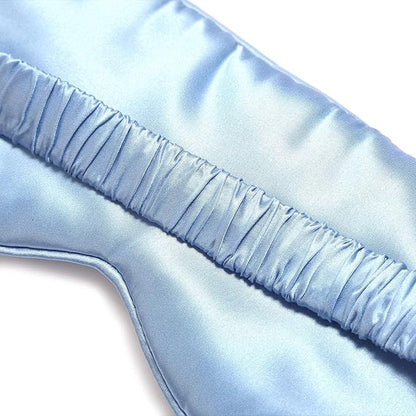 Vénera Silk Sleep Mask - 100% Pure 22 Momme Mulberry Silk Eye Sleeping Mask for Women and Men - Blackout Eye Mask for Sleeping (Blue)