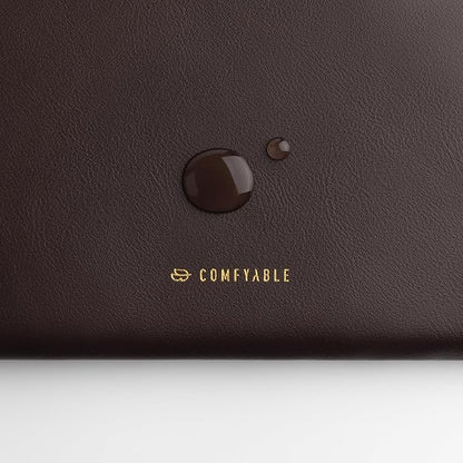 Comfyable Slim Protective Laptop Sleeve Compatible with 13/13.3/14 Inch MacBook Air & MacBook Pro, Mac Travel Case, Laptop Pouch, Slim PU Leather Cover M5/M4/M3/M2/M1 2025-2021, Chocolate