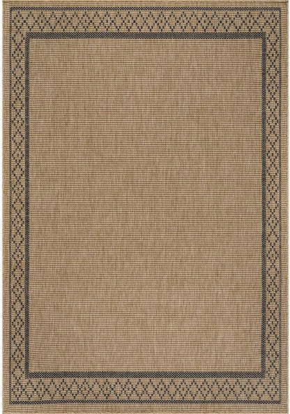 Easy Jute Rugs 8x10 Frame Natural Color Living Room Indoor Outdoor Area Rug for Patio and Kitchen Rug High Traffic Washable Easy to Clean Solid Boho Woven Design Carpet (8 x 10)