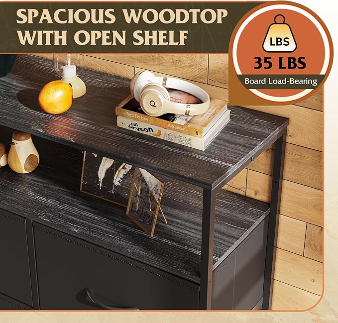 WLIVE Fabric Dresser for Bedroom