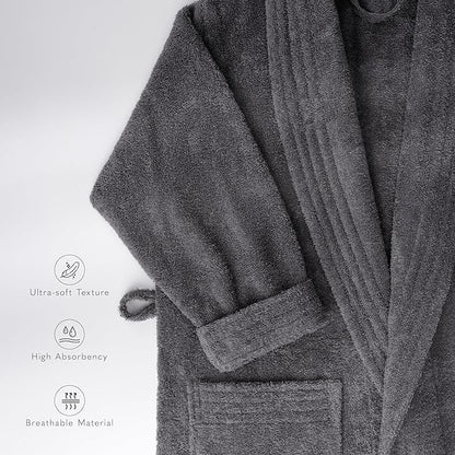 American Soft Linen Women’s 100% Cotton Terry Bathrobe – Soft, Absorbent, Quick Dry Turkish Robes for Women Quality Housecoat