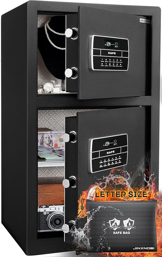 Extra Large Double Door Security Safe Box, 6.1 Cubic Feet Home Safe Lock Box