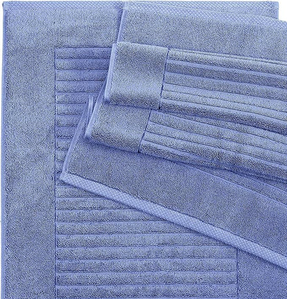 Classic Turkish Towels CTT - 2 Piece Bathroom Rugs Set, 100% Cotton Bath Mats, Comfy & Highly Absorbent Bathroom Floor Mats, Machine Washable | 20"x32" (Royal Blue)